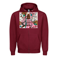 Burgundy i rescue craft supplies i'm not a hoarder i'm hero Zipper Hoodie - TumblerDesignByShophia