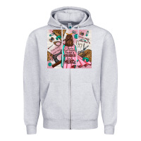 Heather Grey i rescue craft supplies i'm not a hoarder i'm hero Zipper Hoodie - TumblerDesignByShophia