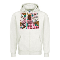 Oatmeal Heather i rescue craft supplies i'm not a hoarder i'm hero Zipper Hoodie - TumblerDesignByShophia