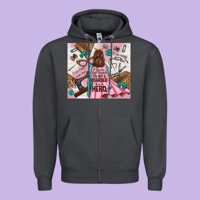 I Rescue Craft Supplies I'm Not A Hoarder I'm Hero Zipper Hoodie Designed By Tumblerdesignbyshophia