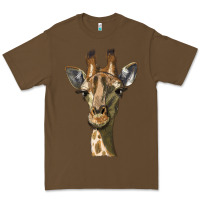 Cacao giraffe head Premium Tee - LillyAllenDesigns