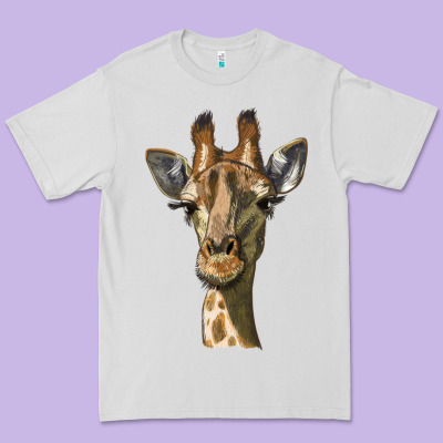 Giraffe Head Premium Tee Designed By Lillyallendesigns