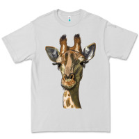 Dove Grey giraffe head Premium Tee - LillyAllenDesigns