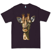 Plum giraffe head Premium Tee - LillyAllenDesigns