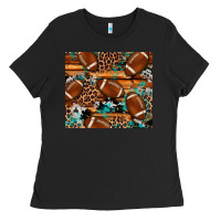 Black football tumbler Ladies Tee - Artiststas