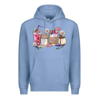 Colony Blue Mama coffee cup mother's day Premium Hoodie - HowdyJamesFarm