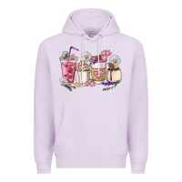 Lilac Mama coffee cup mother's day Premium Hoodie - HowdyJamesFarm