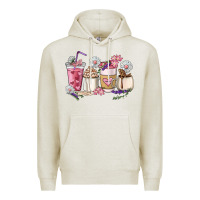 Oatmeal Heather Mama coffee cup mother's day Premium Hoodie - HowdyJamesFarm