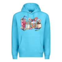 Ocean Blue Mama coffee cup mother's day Premium Hoodie - HowdyJamesFarm