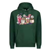 Sports Green Mama coffee cup mother's day Premium Hoodie - HowdyJamesFarm