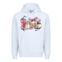 White Mama coffee cup mother's day Premium Hoodie - HowdyJamesFarm