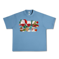 Pebble Blue Christmas Wine Glasses Urban Heavy Tee - MaliasSmallBusiness
