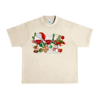 Sandshell Christmas Wine Glasses Urban Heavy Tee - MaliasSmallBusiness
