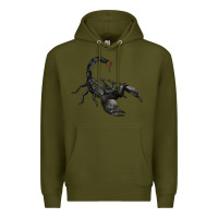 Army Green scorpion Premium Hoodie - JahusDesignShop
