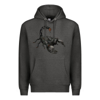 Charcoal Heather scorpion Premium Hoodie - JahusDesignShop