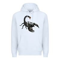 White scorpion Premium Hoodie - JahusDesignShop