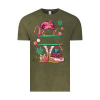 Vintage Olive pink elf costom name and preview Vintage Tee - MaliasSmallBusiness