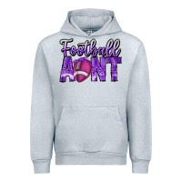 Heather Grey football aunt Urban Hoodie - CowhideDigitalArt