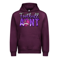 Mauve Wine football aunt Urban Hoodie - CowhideDigitalArt