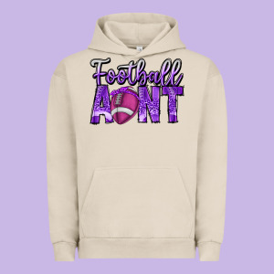 Football Aunt Urban Hoodie Designed By Cowhidedigitalart