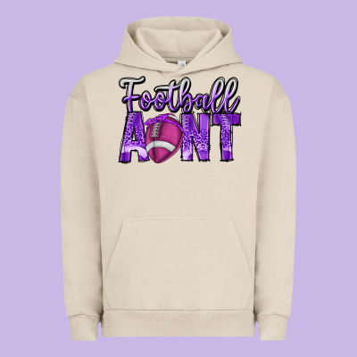 Football Aunt Urban Hoodie Designed By Cowhidedigitalart
