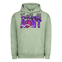 Pigment Oil Green football aunt Urban Hoodie - CowhideDigitalArt