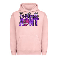 Pigment Salmon football aunt Urban Hoodie - CowhideDigitalArt