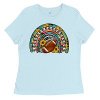 Football Rainbow Ladies Tee | Teevron