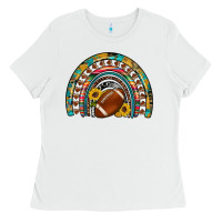 White football rainbow Ladies Tee - Artiststas