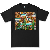 Black western cactus and sunflowers Premium Tee - Jasminsmagicworld