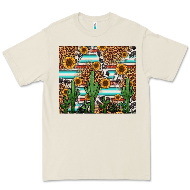 Western Cactus And Sunflowers Premium Tee by Jasminsmagicworld | Teevron
