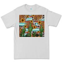 Dove Grey western cactus and sunflowers Premium Tee - Jasminsmagicworld