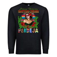 Black Mexican Chingona Premium Sweatshirt - FaDigitalArtStudio