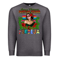 Charcoal Heather Mexican Chingona Premium Sweatshirt - FaDigitalArtStudio