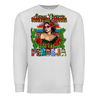Dove Grey Mexican Chingona Premium Sweatshirt - FaDigitalArtStudio