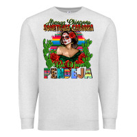 Oatmeal Heather Mexican Chingona Premium Sweatshirt - FaDigitalArtStudio