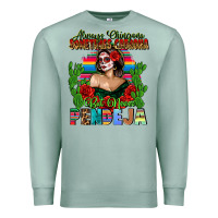 Seafoam Mexican Chingona Premium Sweatshirt - FaDigitalArtStudio