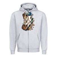 Heather Grey Lightning bolt Baseball Zipper Hoodie - HowdyJamesFarm