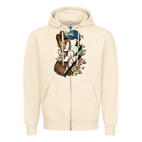 Sandshell Lightning bolt Baseball Zipper Hoodie - HowdyJamesFarm