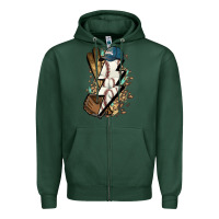 Sports Green Lightning bolt Baseball Zipper Hoodie - HowdyJamesFarm