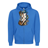 True Royal Lightning bolt Baseball Zipper Hoodie - HowdyJamesFarm