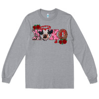 Heather Grey xoxo calf Long Sleeve Tee - RanaPortraitStore