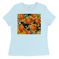 Baby Blue basketball tumbler Ladies Tee - Artiststas