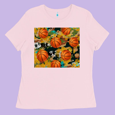 Basketball Tumbler Ladies Tee Designed By Artiststas