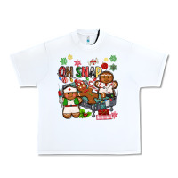 White oh snap christmas Urban Heavy Tee - MaliasSmallBusiness