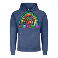 Vintage Denim rainbow kindergarten Vintage Hoodie - NancyCooperArtShop