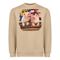 Mushroom Cute Couple American Pigs Heavyweight Sweatshirt - Bettercallsaul
