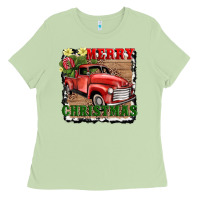 Matcha merry christmas with truck Ladies Tee - AdoDesignShop