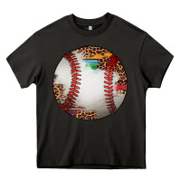 Asphalt western baseball leopard serape pattern Heavy Core Tee - Artiststas