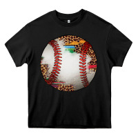 Black western baseball leopard serape pattern Heavy Core Tee - Artiststas